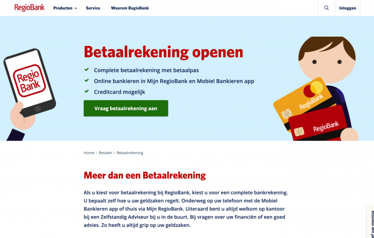 Regiobank bankrekening openen? Review & Ervaringen | Bank Nu